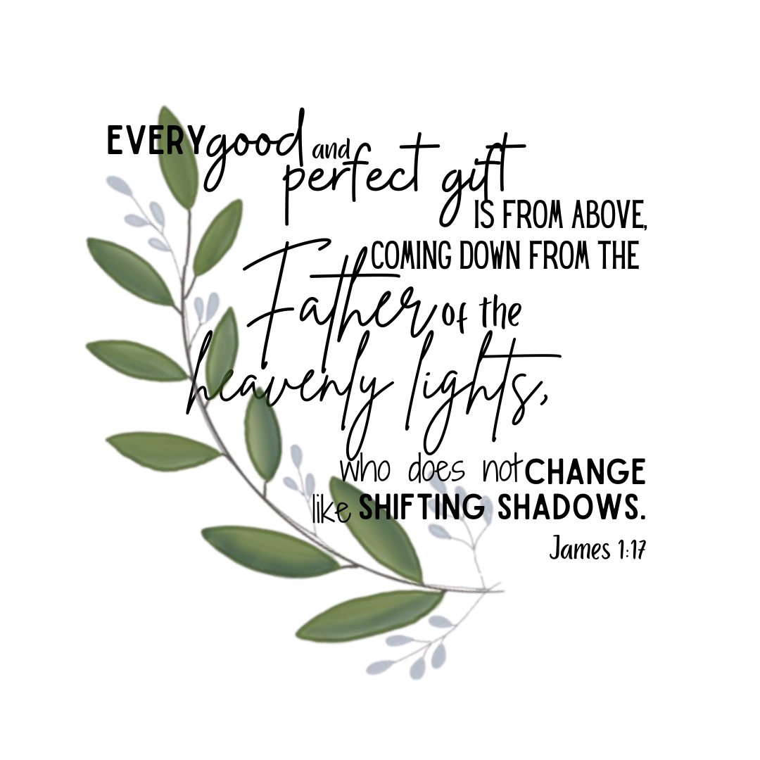 James 1:17 vinyl sticker