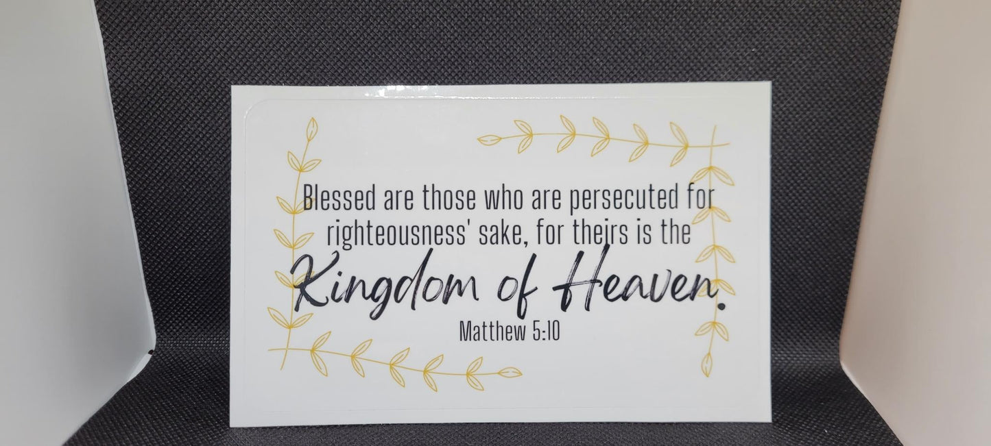 Custom Scripture Sticker